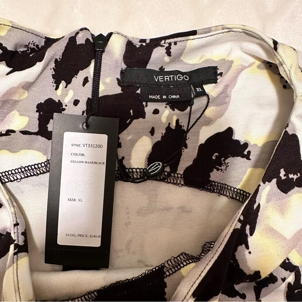 Vertigo Floral Sleeveless Dress NWT